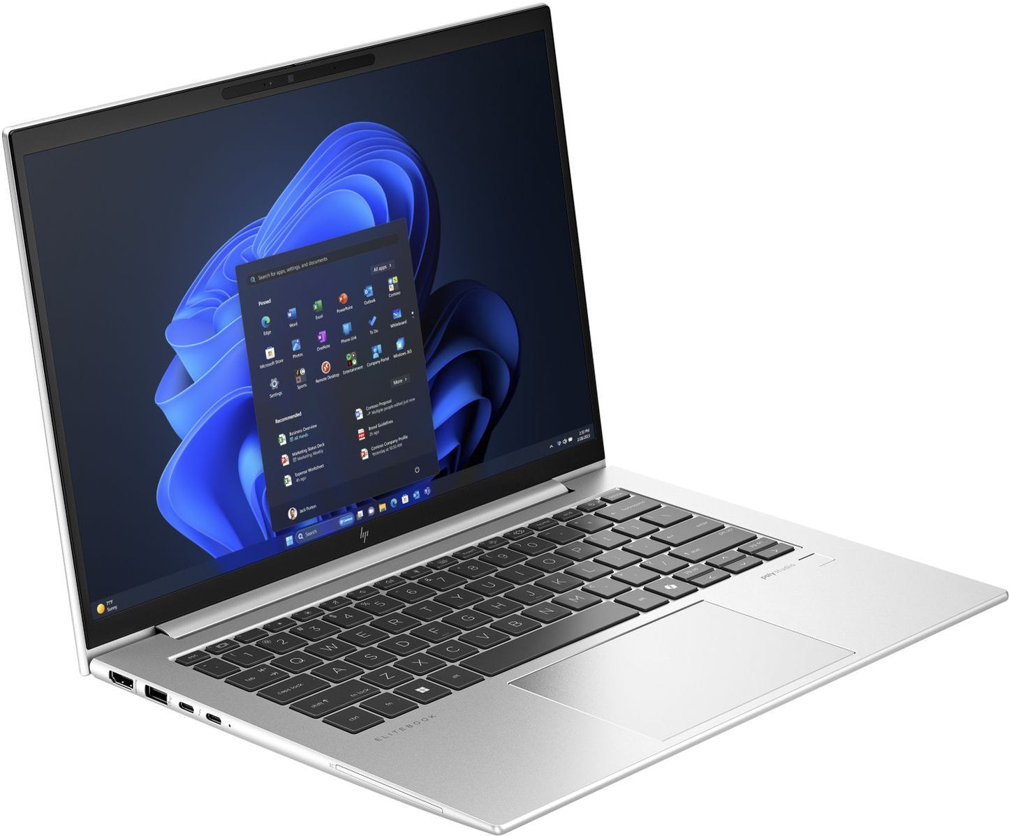 HP EliteBook 840 G11 Intel Core Ultra 7 155U Computer portatile 35,6 cm (14") WUXGA 16 GB DDR5-SDRAM 512 GB SSD Wi-Fi 6E (802.11ax) Windows 11 Pro Argento