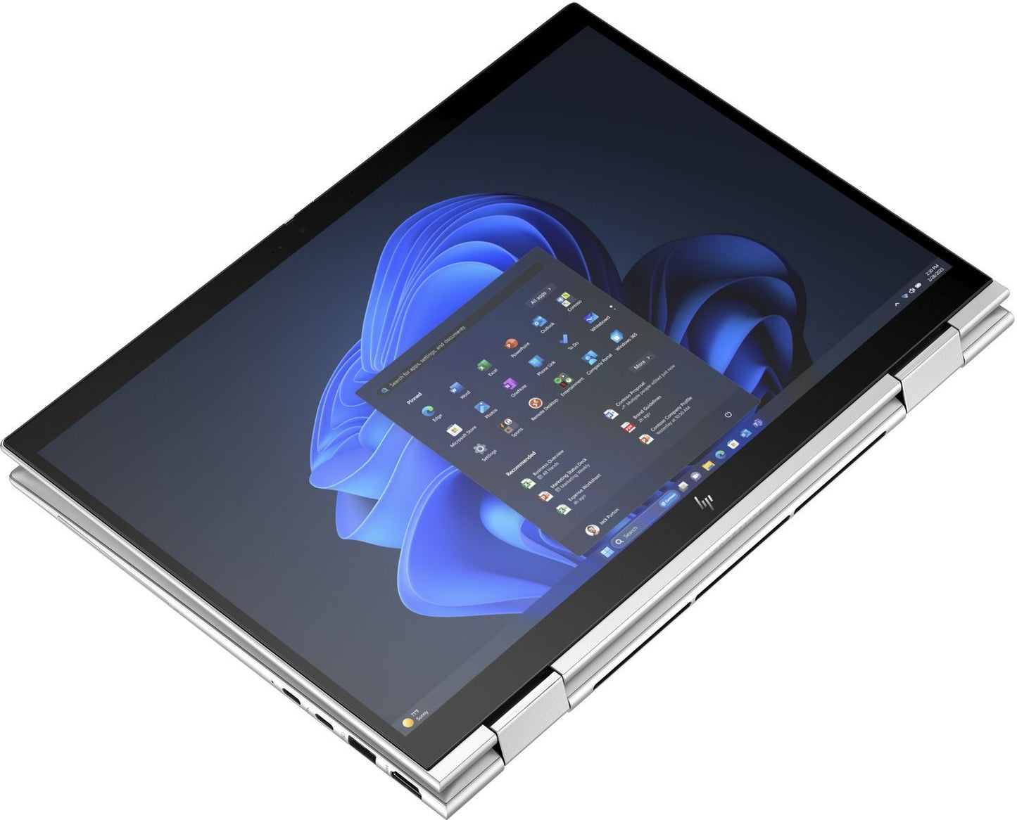 HP ENVY x360 830 G11 Intel Core Ultra 7 155U Ibrido (2 in 1) 33,8 cm (13.3") Touch screen WUXGA 16 GB LPDDR5x-SDRAM 1 TB SSD Wi-Fi 6E (802.11ax) Windows 11 Pro Argento