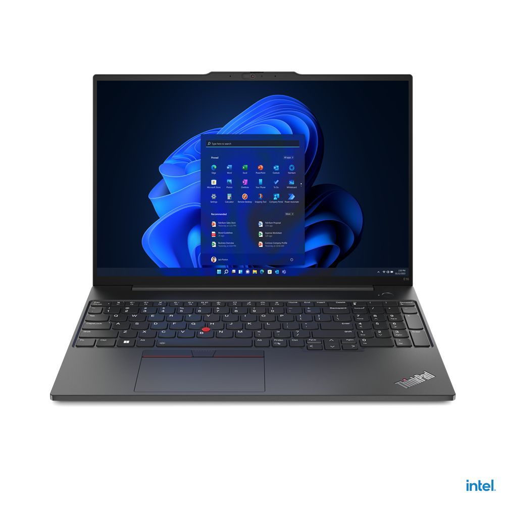 Lenovo ThinkPad E16 Intel Core i7 i7-1355U Computer portatile 40,6 cm (16") WUXGA 16 GB DDR4-SDRAM 512 GB SSD Wi-Fi 6 (802.11ax) Windows 11 Pro Nero