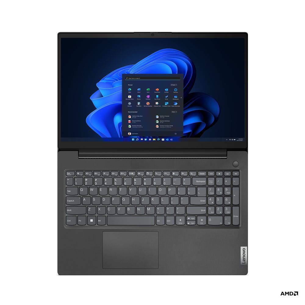 Lenovo V15 G4 AMN Computer portatile 39,6 cm (15.6") Full HD AMD Ryzen 3 7320U 8 GB LPDDR5-SDRAM 256 GB SSD Wi-Fi 5 (802.11ac) Windows 11 Pro Nero