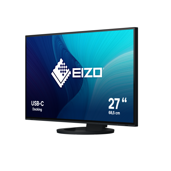 EIZO MONITOR 27 LED IPS 16:9 2560X1440 350 CDM, USB-C, VGA/DP/HDMI, FLEXSCAN EV2781-BK