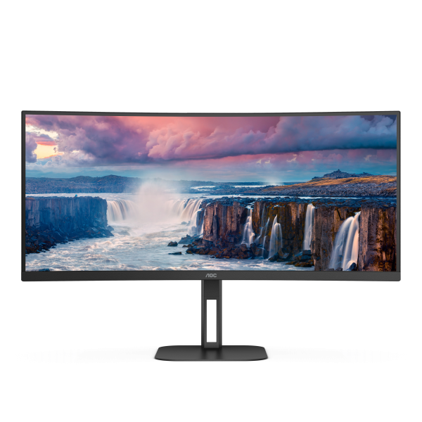 AOC MONITOR CURVO 34 LED VA WQHD 21:9 4MS 300 CDM, REG ALTEZZA, USB-C DOCK, DP/HDMI, MULTIMEDIALE