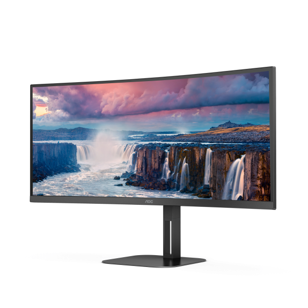 AOC MONITOR CURVO 34 LED VA WQHD 21:9 4MS 300 CDM, REG ALTEZZA, USB-C DOCK, DP/HDMI, MULTIMEDIALE