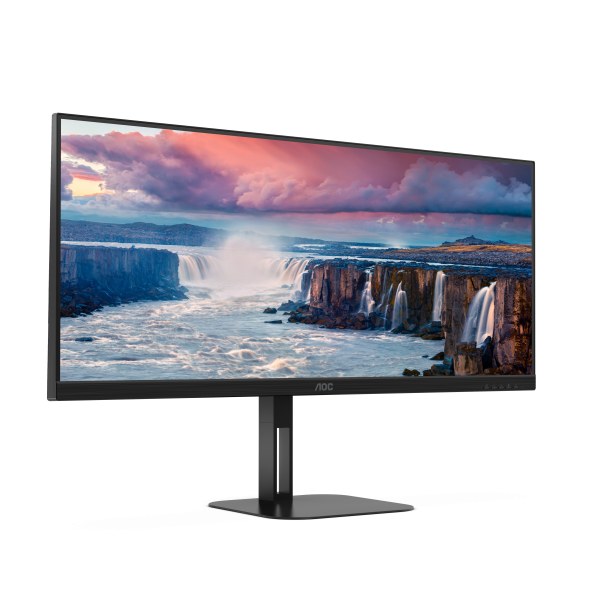 AOC MONITOR 34 LED VA WQHD 21:9 4MS 300 CDM, REG ALTEZZA, USB-C DOCK, DP/HDMI, MULTIMEDIALE