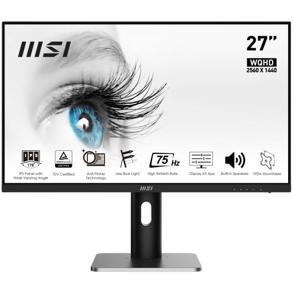 MSI MONITOR 27 LED IPS 16:9 WQHD 4MS 250 CDM, PIVOT, DP/HDMI, MULTIMEDIALE