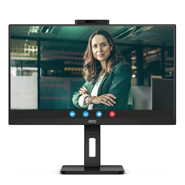 AOC MONITOR 23,8 LED IPS FHD 16:9 4MS 300 CDM, WEBCAM, PIVOT, DP/HDMI, MULTIMEDIALE