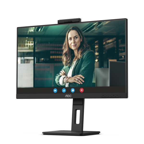 AOC MONITOR 23,8 LED IPS FHD 16:9 4MS 300 CDM, WEBCAM, PIVOT, DP/HDMI, MULTIMEDIALE