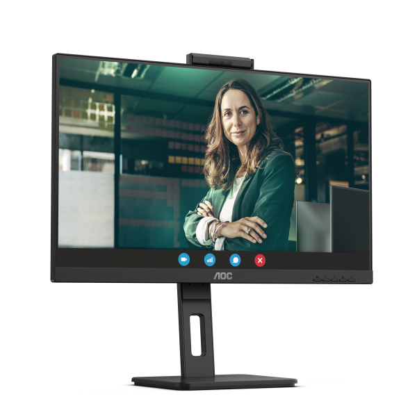 AOC MONITOR 23,8 LED IPS FHD 16:9 4MS 300 CDM, WEBCAM, PIVOT, DP/HDMI, MULTIMEDIALE