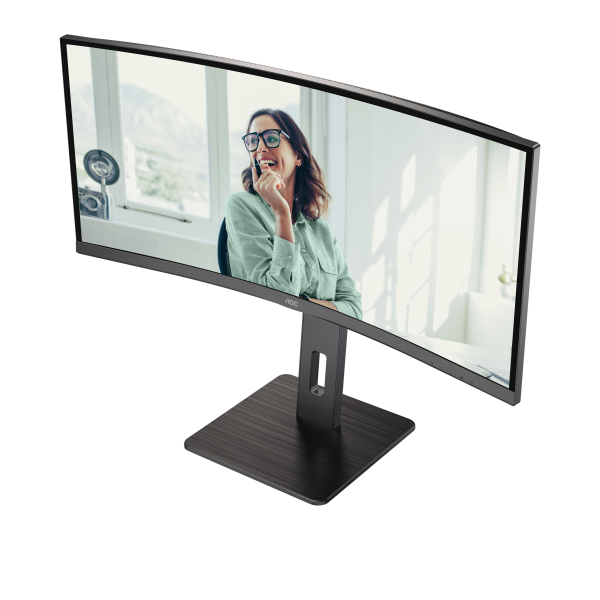 AOC MONITOR CURVO 34 LED VA WQHD 21:9 4MS 300 CDM, REG ALTEZZA, USB-C, DP/HDMI, MULTIMEDIALE