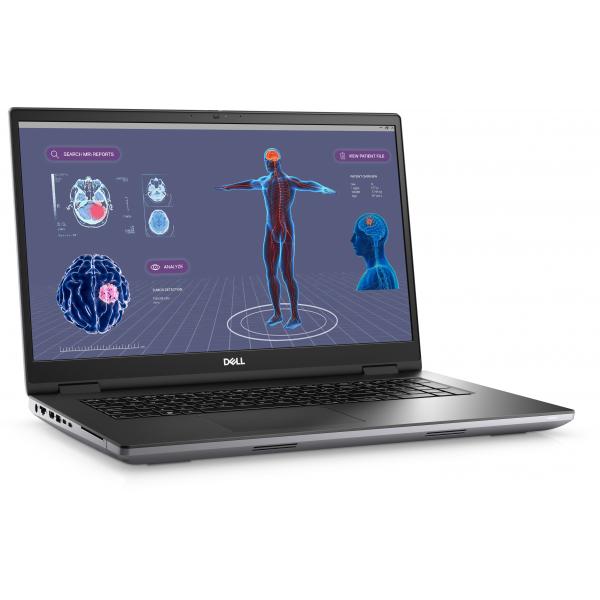 DELL Precision 7780 Intel Core i7 i7-13850HX Workstation mobile 43,9 cm (17.3") Full HD 16 GB DDR5-SDRAM 512 GB SSD NVIDIA RTX 2000 Ada Wi-Fi 6E (802.11ax) Windows 11 Pro Grigio