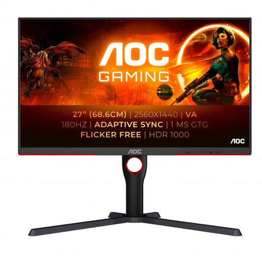 AOC MONITOR 27 LED VA 16:9 5MS 700CDM 180 HZ PIVOT HDMI/DP