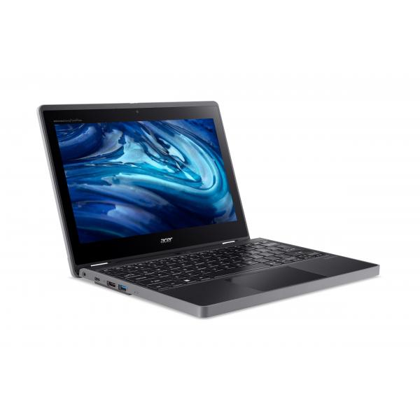 Acer TravelMate Spin B3 TMB311RN-33-TCO-C37C Ibrido (2 in 1) 29,5 cm (11.6") Touch screen Full HD Intel N N100 4 GB DDR5-SDRAM 128 GB SSD Wi-Fi 6 (802.11ax) Windows 11 Pro Education Nero