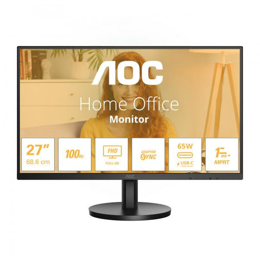 AOC MONITOR 27 LED IPS FHD 16:9 4MS 250 CDM, 100HZ, USB-C DOCK, HDMI