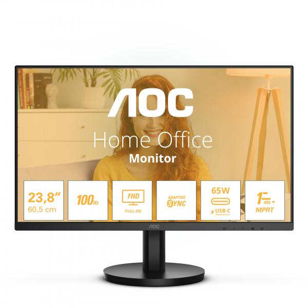 AOC MONITOR 23,8 LED IPS FHD 16:9 4MS 250 CDM, 100HZ, USB-C DOCK, HDMI