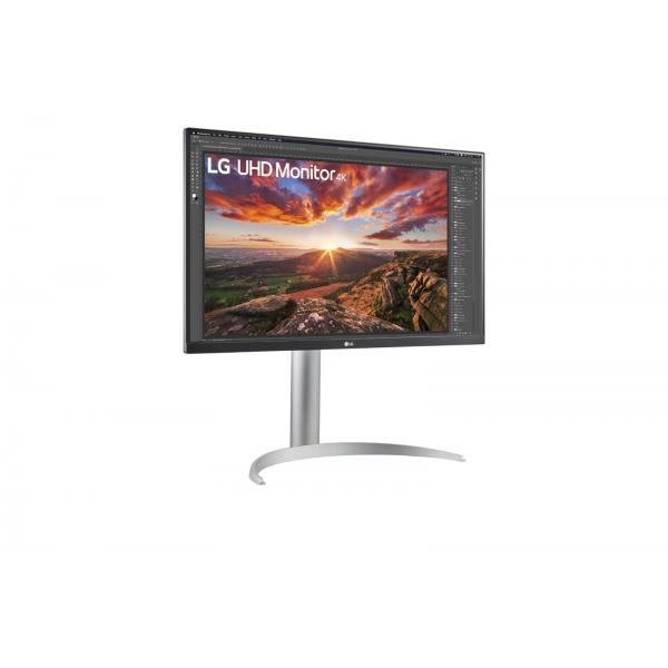 LG MONITOR 27 LED IPS 16:9 3840 x 2160 HDR400 5ms 400 CDM, PIVOT, USB-C DOCK, DP/HDMI, MULTIMEDIAL