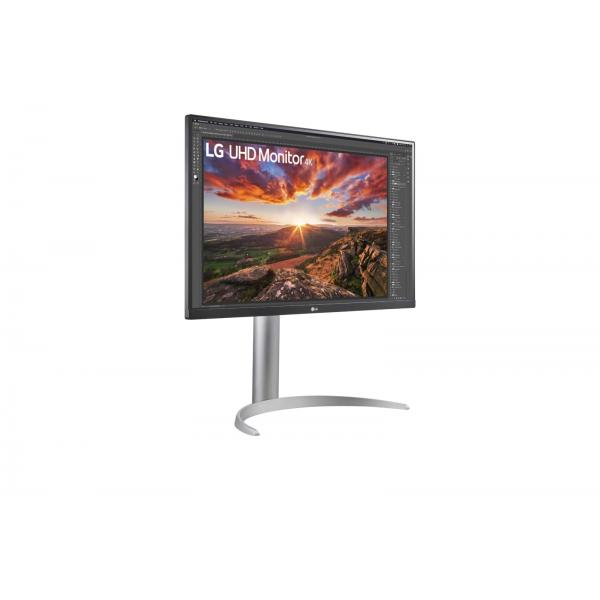 LG MONITOR 27 LED IPS 16:9 3840 x 2160 HDR400 5ms 400 CDM, PIVOT, USB-C DOCK, DP/HDMI, MULTIMEDIAL