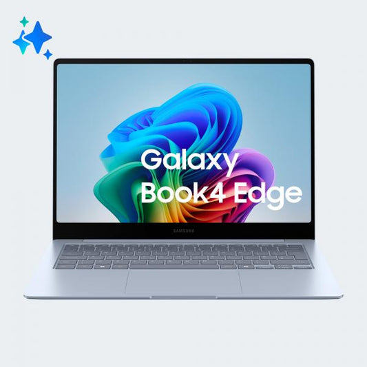 Samsung Galaxy Book4 Edge Laptop, Elite X, 16GB RAM, 512GB SSD, 14" Super AMOLED, Windows 11 Home, Sapphire Blue