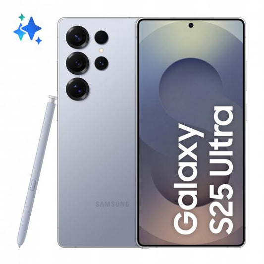 Samsung Galaxy S25 Ultra Smartphone AI, Display 6.9'' QHD+ Dynamic AMOLED 2X, Fotocamera 200MP, RAM 12GB, 1TB, 5.000 mAh, Titanium Silverblue