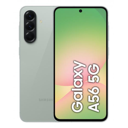 Samsung Galaxy A56 5G, Smartphone con Funzioni intelligenti, Display Super AMOLED 6.7, 8GB RAM, 256GB, Camera 50MP, Batteria 5.000 mAh, IP67, Awesome Olive