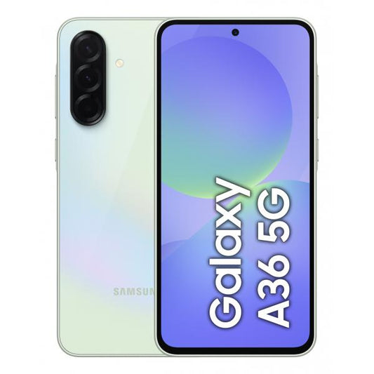 Samsung Galaxy A36 5G, Smartphone con Funzioni intelligenti, Display Super AMOLED 6.7, 8GB RAM, 256GB, Camera 50MP, Batteria 5.000 mAh, IP67, Awesome Lime