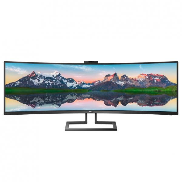 PHILIPS MONITOR CURVO 49 LED VA SUPERWIDE 32:9 5120X1440 5MS 450CDM, HDMI/DP/USB, WEBCAM, DOCKING STATION USB-C, MULTIMEDIALE