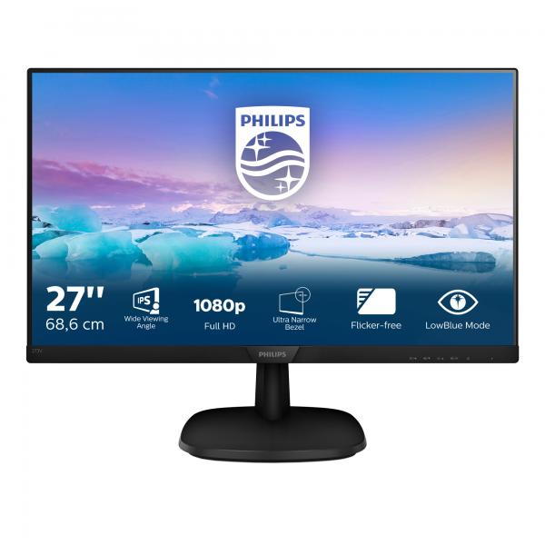 PHILIPS MONITOR 27 LED IPS 16:9 5MS 250CDM FHD VGA DVI HDMI MULTIMEDIALE TS