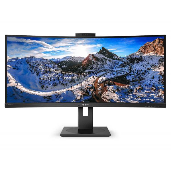 PHILIPS MONITOR CURVO 34 LED VA 21:9 3440X1440 500 CD/M, DP/HDMI, USB-C, WEBCAM, ALTEZZA, MULTIMEDIALE