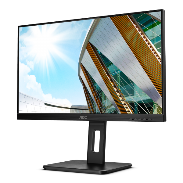 AOC MONITOR 23,8 LED IPS 16:9 FHD 4MS 250 CDM, PIVOT, VGA/DVI/DP/HDMI, MULTIMEDIALE