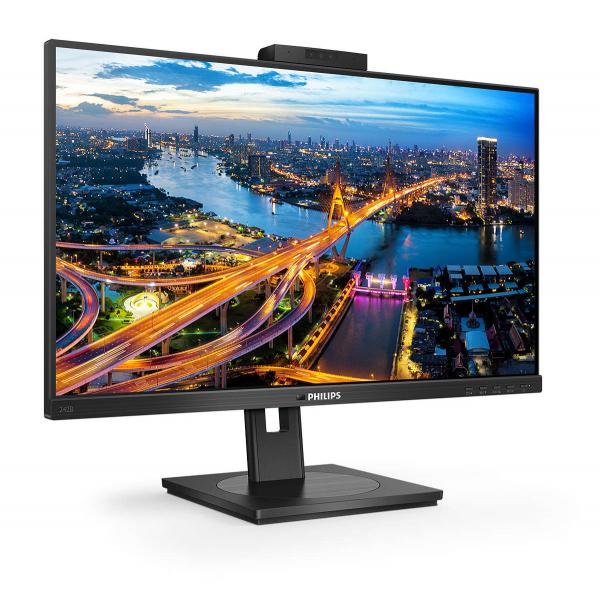 PHILIPS MONITOR 23,8 LED IPS 16:9 FHD 4MS 250 CDM VGA/DVI/DP/HDMI WEBCAM PIVOT MULTIMEDIALE