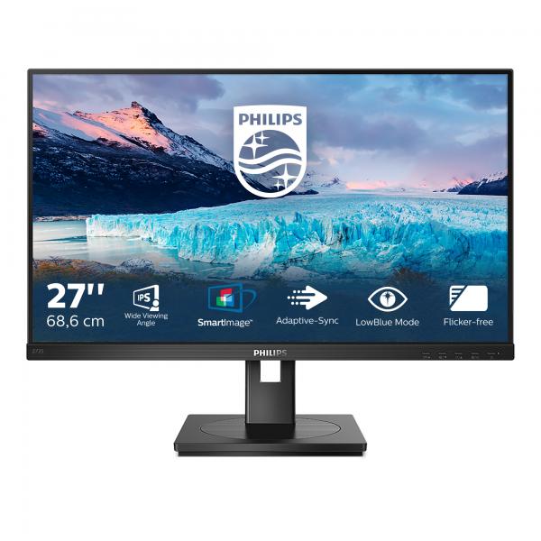 PHILIPS MONITOR 27 LED IPS 16:9 FHD 4MS 250 CDM VGA/DVI/DP/HDMI PIVOT MULTIMEDIALE