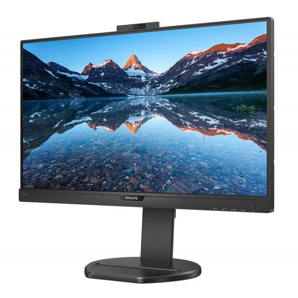 PHILIPS MONITOR 23,8 LED IPS 16:9 FHD 4MS 250 CDM, VGA/HDMI/DP, PIVOT, USB-C, WEBCAM, MULTIMEDIALE