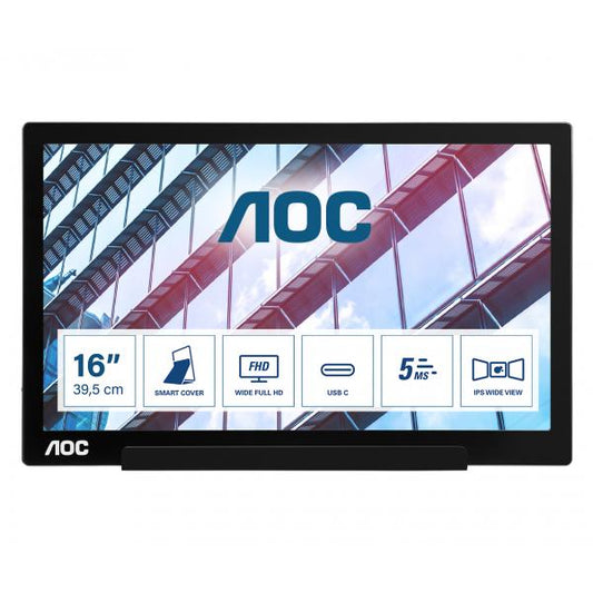 AOC MONITOR PORTATILE 15,6 LED IPS 16:9 FHD, USB-C