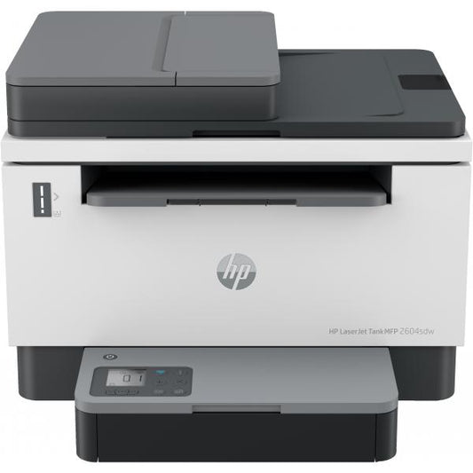 HP MULTIF. LASER A4 B/N, LASERJET TANK 2604SDW, 22PPM, ADF, FRONTE/RETRO, USB/LAN/WIFI, 3 IN 1