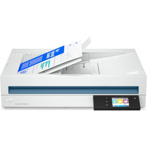 HP SCANNER DOCUMENTALE, SCANJET PRO N4600 fnw1, A4, 30 PPM, ADF, FRONTE/RETRO, USB/LAN