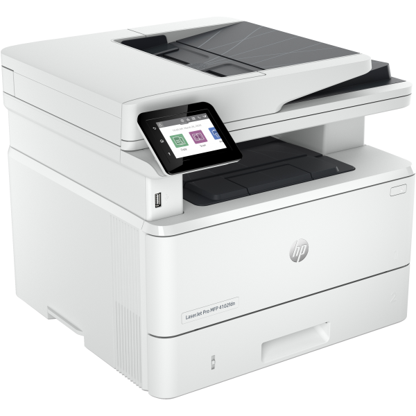 HP MULTIF. LASER A4 B/N, LASERJET PRO 4102FDN, SERIE 4000, 40PPM, ADF, FRONTE/RETRO, USB/LAN, 4 IN 1