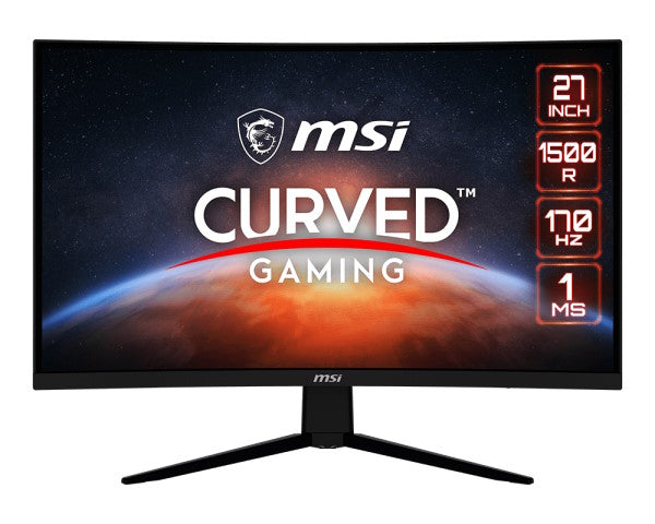 MSI MONITOR CURVO 27 LED VA 16:9 WQHD, 1500R, 1ms 170hz, DP/HDMI