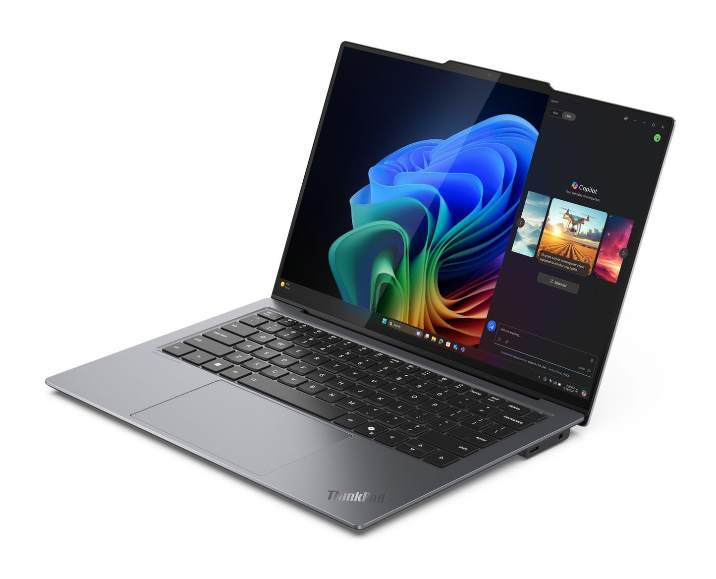 Lenovo ThinkPad X9-14 Intel Core Ultra 7 258V Computer portatile 35,6 cm (14") WUXGA 32 GB LPDDR5x-SDRAM 1 TB SSD Wi-Fi 7 (802.11be) Windows 11 Pro Italiano Grigio