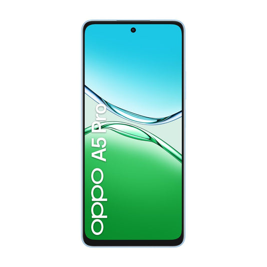 OPPO A5 Pro Smartphone, Foto AI 50MP, Frontale 8MP, Display 6.67 90HZ LCD HD+, 5800mAh, RAM 8(Esp4GB/6GB/8GB)+ROM 256GB (esp1TB), IP69, [Versione Italia], Feather Blue